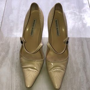 Manolo Blahnik Women Mary Jane Pumps  39.5 / US 9.